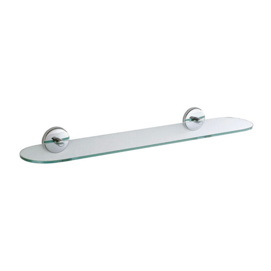 MENSOLA IN CRISTALLO TEMPERATO 6mm CON SUPPORTI DN/A23070