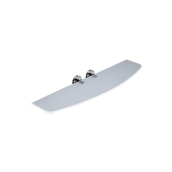 MENSOLA IN CRISTALLO SATINATO TEMPERATO 6mm CON SUPPORTI DN/A46080