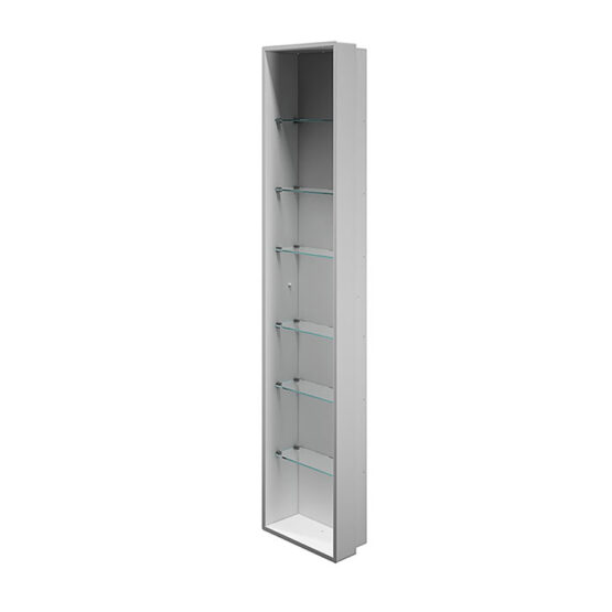 MODULO SEMINCASSO CON MENSOLE IN VETRO DN/A8036C
