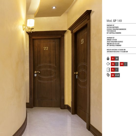 Porta Tagliafuoco Hotel - Modello GP 149