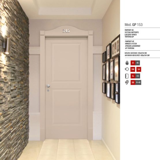 Porta Tagliafuoco Hotel - Modello GP 153
