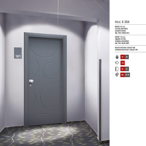 Porta Tagliafuoco Hotel - Modello X 354