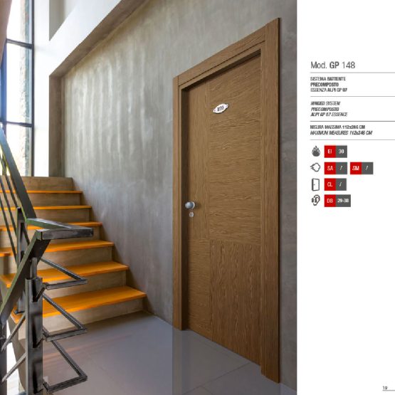 Porta Tagliafuoco Hotel - Modello GP 148