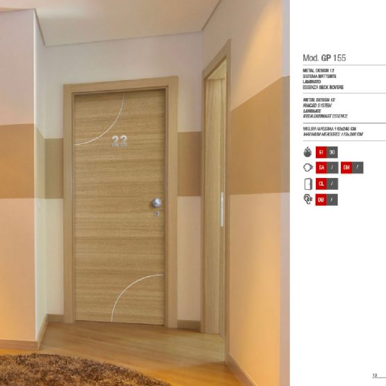 Porta Tagliafuoco Hotel - Modello GP 155