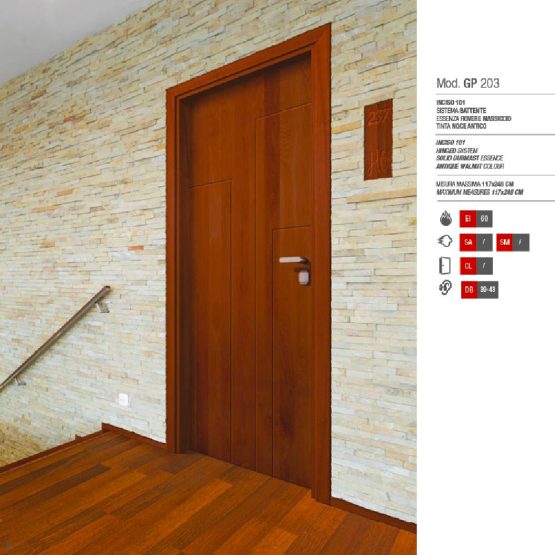 Porta Tagliafuoco Hotel - Modello GP 203