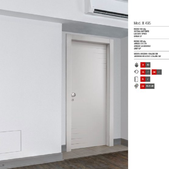 Porta Tagliafuoco Hotel - Modello X 495
