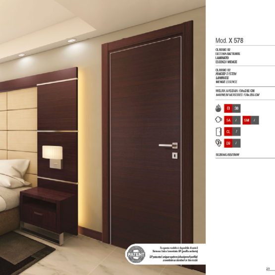 Porta Tagliafuoco Hotel - Modello X 578