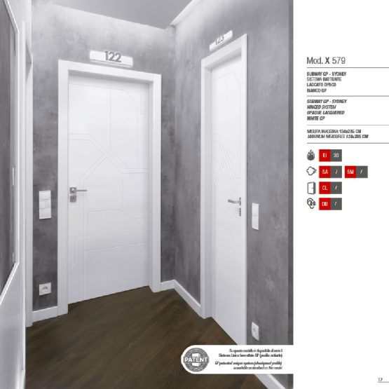 Porta Tagliafuoco Hotel - Modello X 579