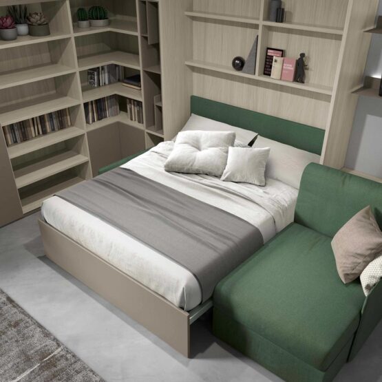 Armadio con letto verticale